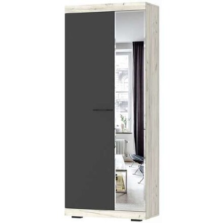 Шкаф Соната ШСЗ-800, Крафт белый - Антрацит 